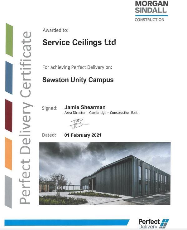 Perfect Delivery – Sawston Unity Campus
