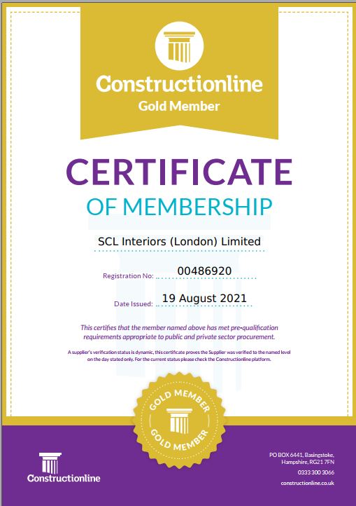 SCL London maintain Constructionline